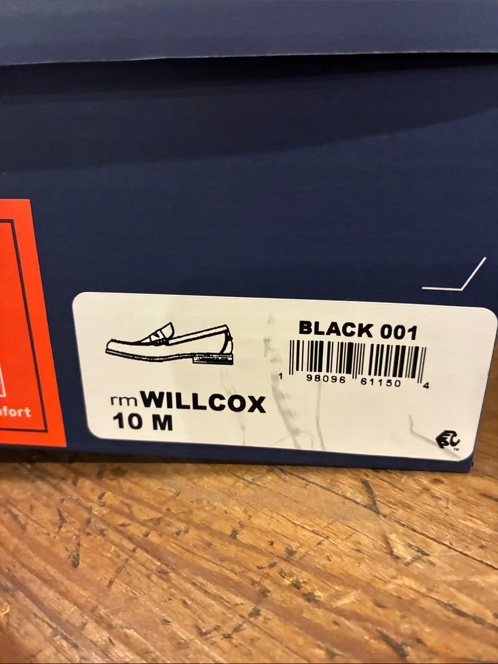 Rockport NIB MensBlack Leather Penny Loafers - Slip-On Dress Shoes Sz 10